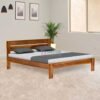Mullai Solid Teak Wood Bed - honey finish