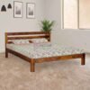 Spartan Solid Teak Wood Bed - Honey finish