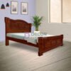Plush Solid Teak Wood Bed - card finish
