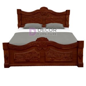 Mayil Solid Teak Wood Bed