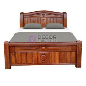 Neoclassical Solid Teak Wood Bed