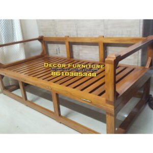 Simple Teakwood Sofa Cum Bed 5x6 feet