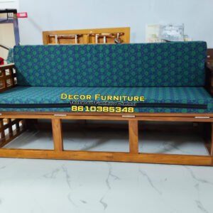 Foldable Teakwood Sofa Cum Bed 5x6 feet with bed