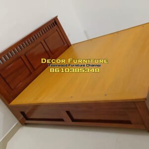 Queen size Hydraulic Teakwood Cot