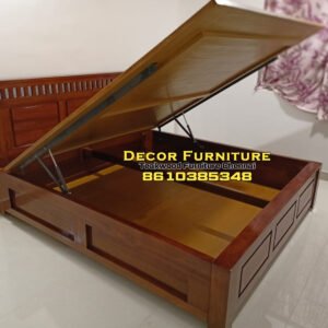 Queen Hydraulic Teakwood Cot