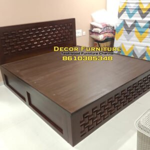 Queen Hydraulic Teakwood Cot