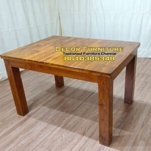 Teakwood Dining table 4x4 leg 3x4 feet