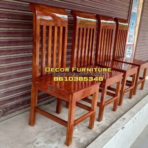 Teakwood headrest bend single chair