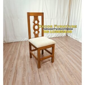 Three circle teakwood dining chair