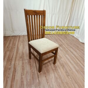 Crown model teakwood dining chair