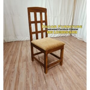 Checked model Teakwood dining chair