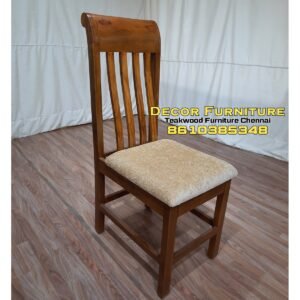 Teakwood Back Bend model dining chair