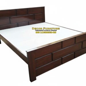 Brick Design brown wooden cot