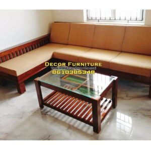 Corner Sofa set Teakwood with Cushion