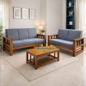 New design Teakwood Sofa Set 3+2 with Cushion
